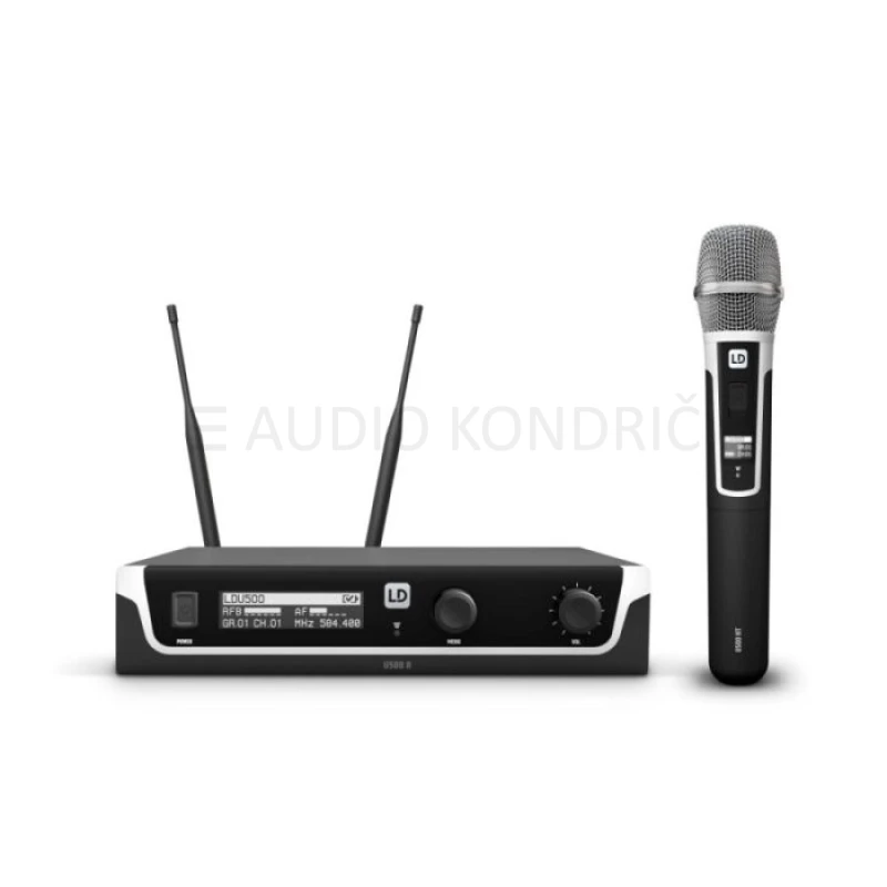 Ročni dinamični daljinski mikrofon, 1.8GHz LD Systems U518 HHD