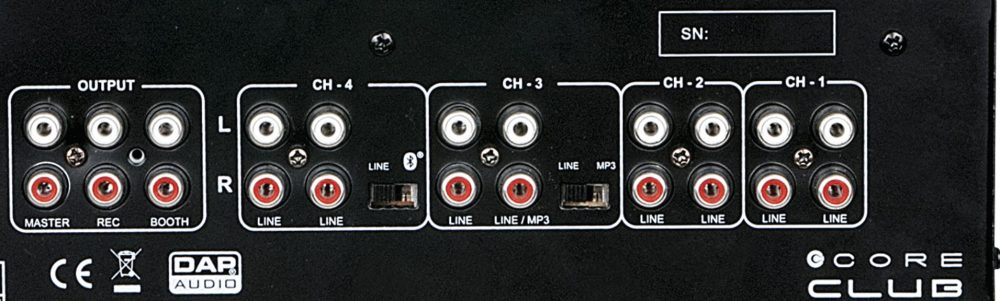 DAP-Audio CORE Club 4 Kanalni Dj mixer - slika 4