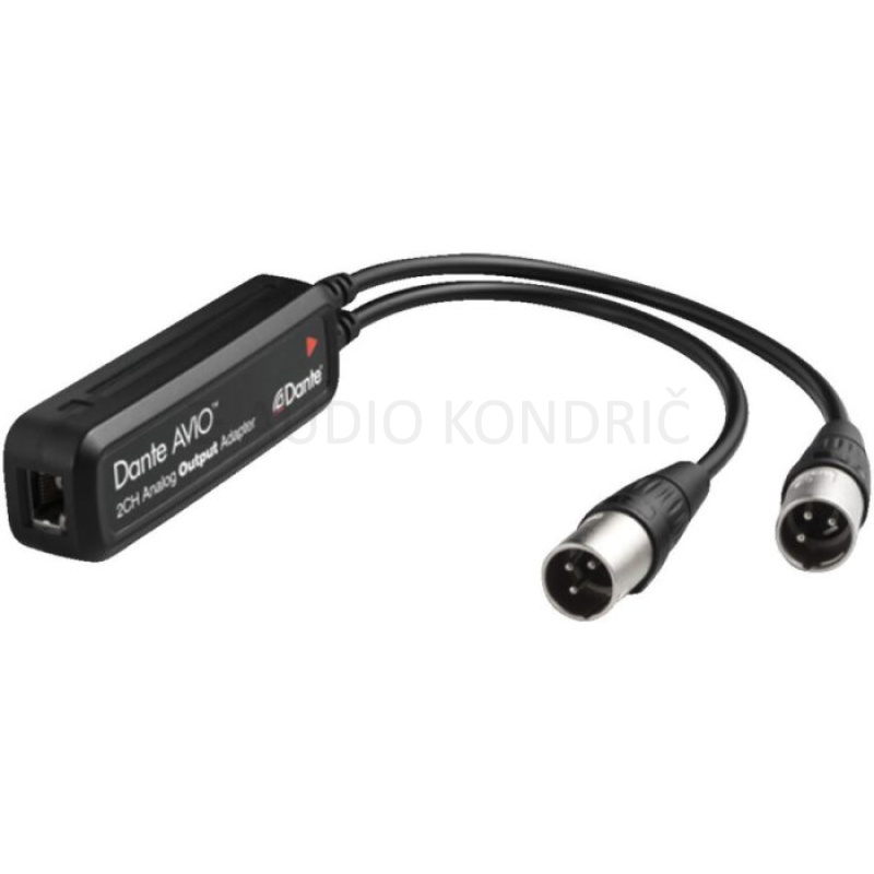 Dante analogni output adapter (2-kanalni), ADP-DAO-0X2