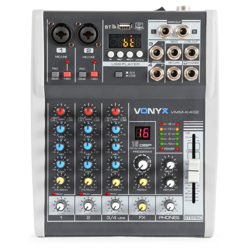 VMM-K402, 4 kanalna mešalna miza z USB
