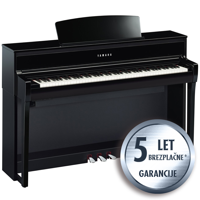 Yamaha Clavinova CLP-775 PE, digitalni klavir, Polirana ebenovina