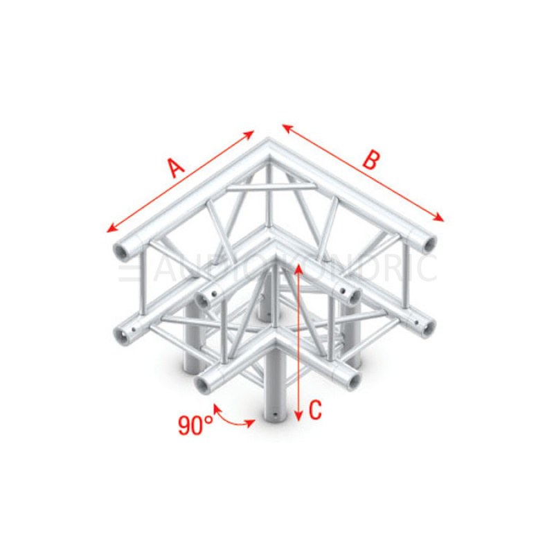 Milos Pro-30 Square F Truss - Corner 3-way