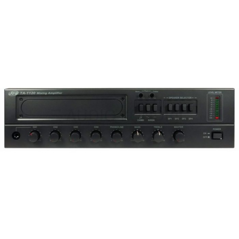 Monacor PA-1220 ojačevalnik 4 zone - 200W / 100V