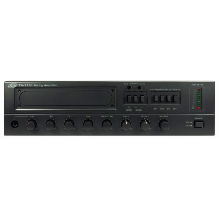 Monacor PA-1220 ojačevalnik 4 zone - 200W / 100V