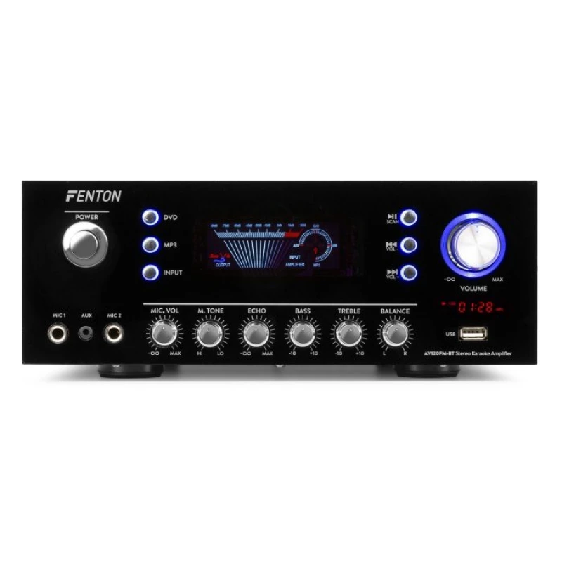 Hi-Fi Ojačevalnik + bluetooth + USB predvajalnik + FM sprejemnik