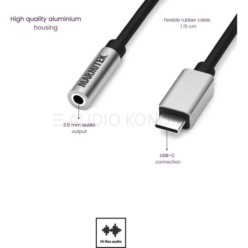 Marmitek Audio adapter USB C na audio out
