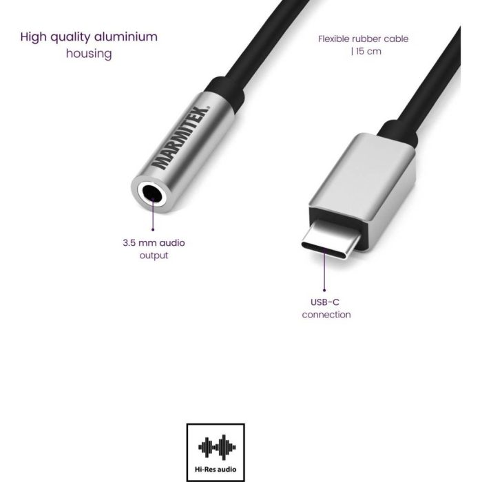 Marmitek Audio adapter USB C na audio out