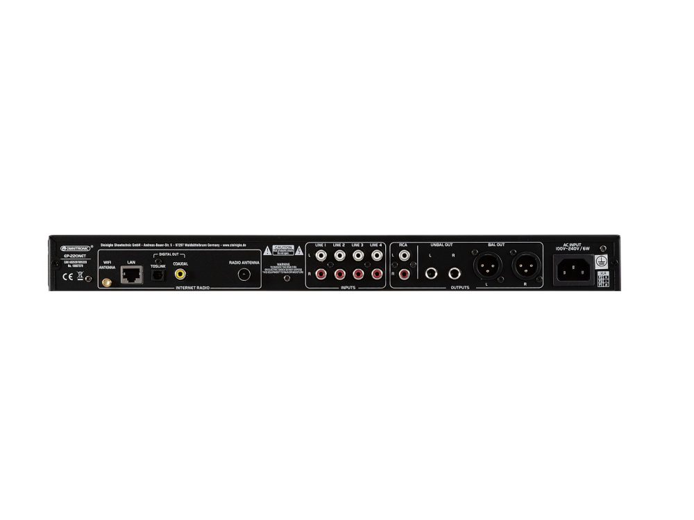 EP-220NET Predojačevalnik z Bluetooth sprejemnikom, DAB+ ter Internetni radio - slika 4