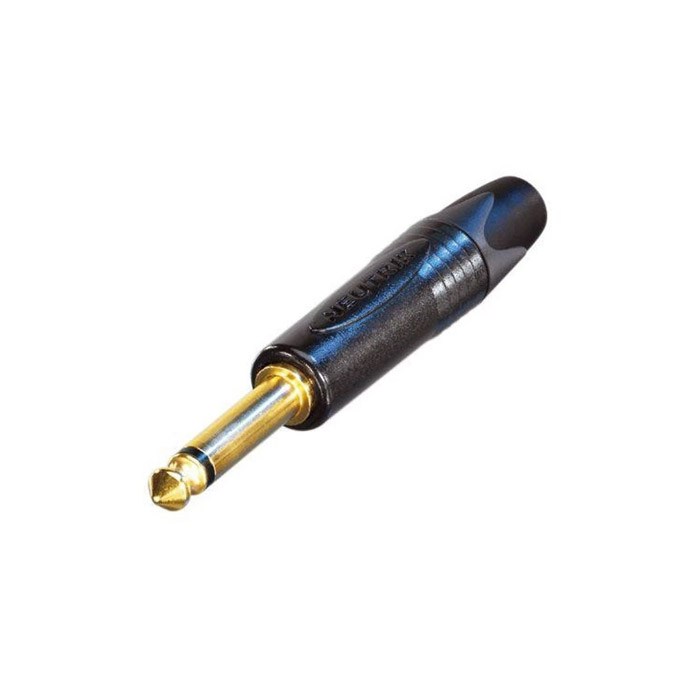 Neutrik NP2X-B konektor Jack mono pozlačen, 6.3mm