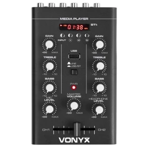 STM500BT 2-kanalni Dj mixer, USB/MP3/BT