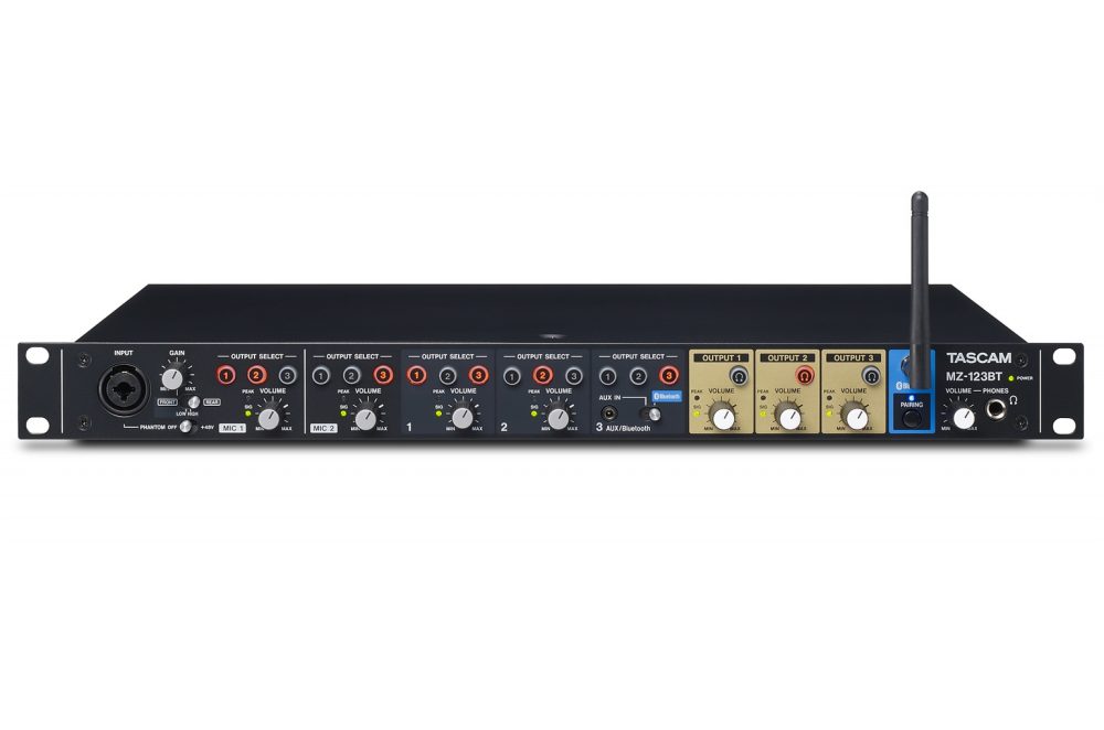 Tascam MZ-123BT Zonska mešalna miza, Bluetooth