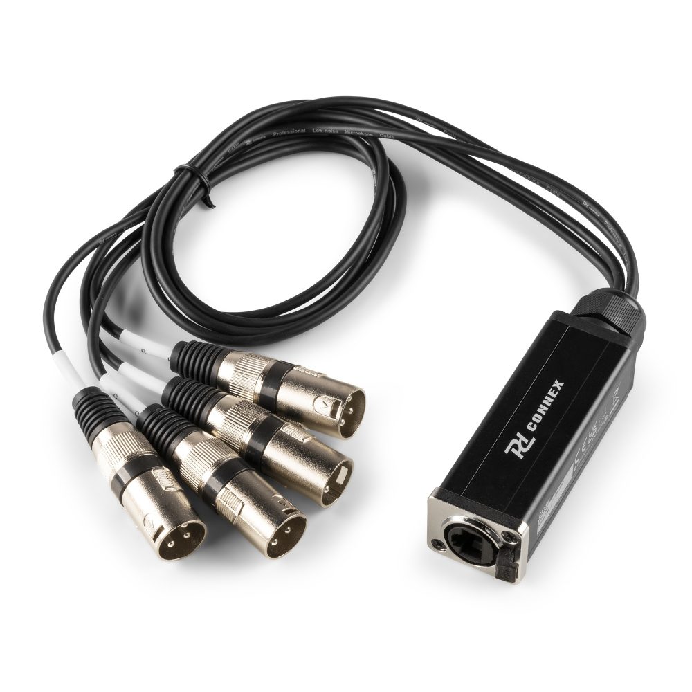 CX190 RJ45 - 4 x XLR3M Razdelilec, 0.7m