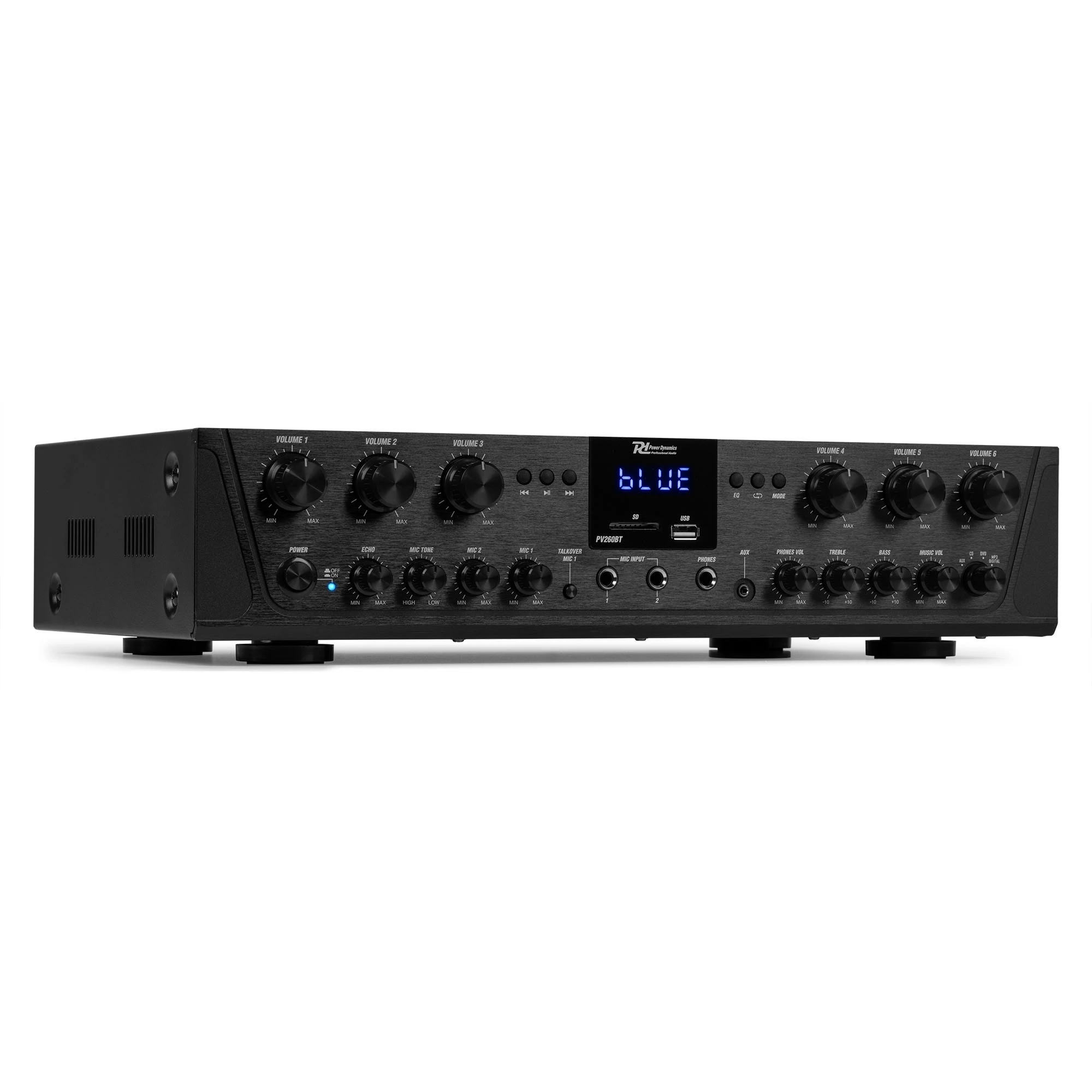 6 zonski ojačevalnik 6x 100W + bluetooth + USB SD predvajalnik - slika 3
