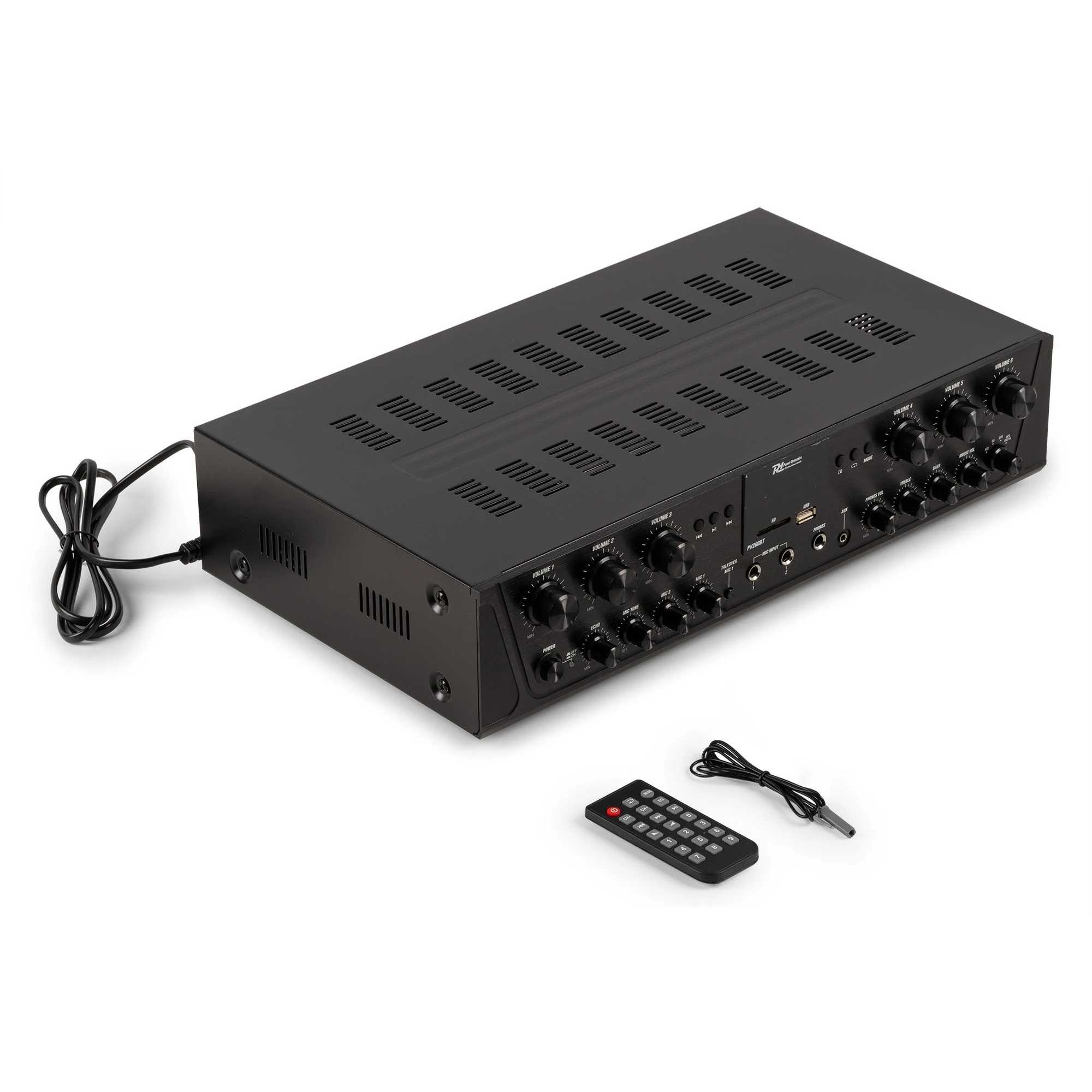 6 zonski ojačevalnik 6x 100W + bluetooth + USB SD predvajalnik - slika 5