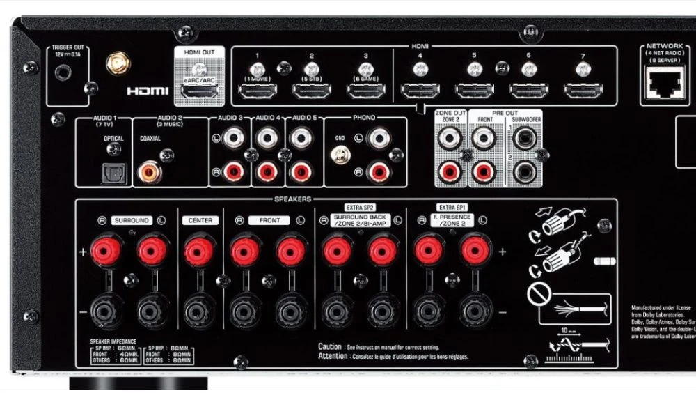 Yamaha RX-V6A AV sprejemnik, bluetooth, WiFi, DAB, dolby - slika 4