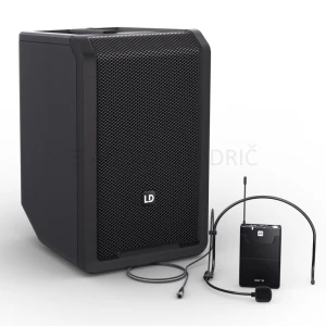 LD Systems ANNY® 8 BPH B5 Akumulatorsko ozvočenje + 1x brezžični naglavni mikrofon