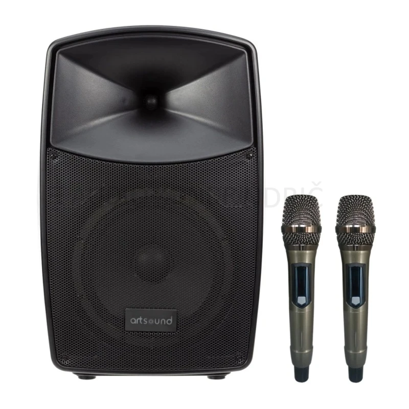 ArtSound U10 Akumulatorski zvočnik 300W 2 x daljinski ročni mikrofon