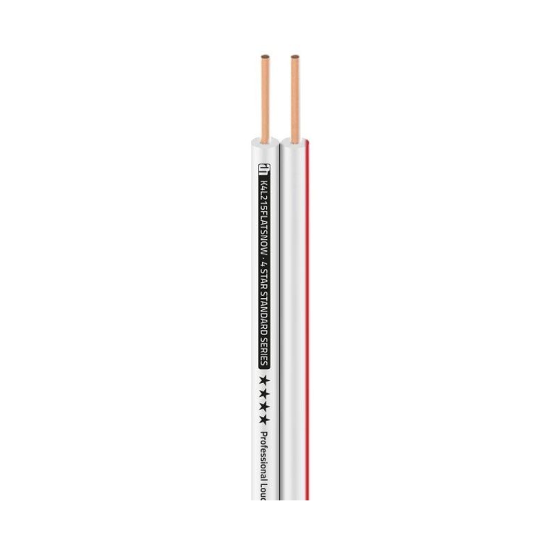 Adam 4 STAR SPEAKER 215 FLAT SNOW Kabel za zvočnike, 2 x 1.5 mm2