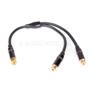 Činč kabel RCA100 RCA moški - 2 x RCA ženski, 30cm