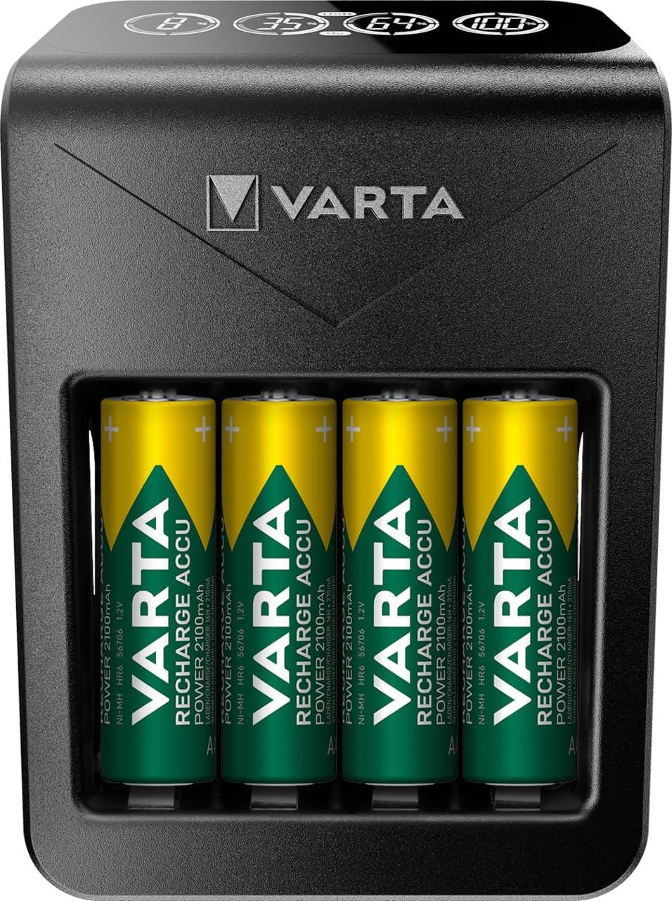 LCD Plug Charger + 4 AA 2100 mAh