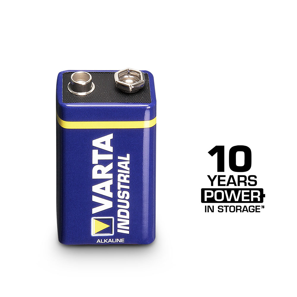 9 V Block Battery Varta Industrial - 9 V baterija
