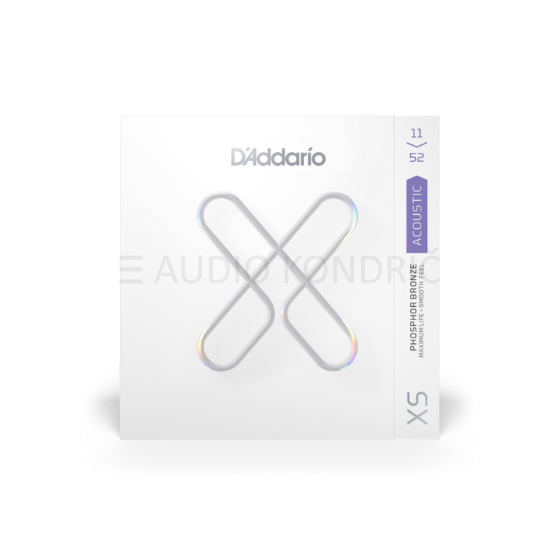 Strune za akustično kitaro D’Addario XSAPB1152 11-52 Custom Light Coated