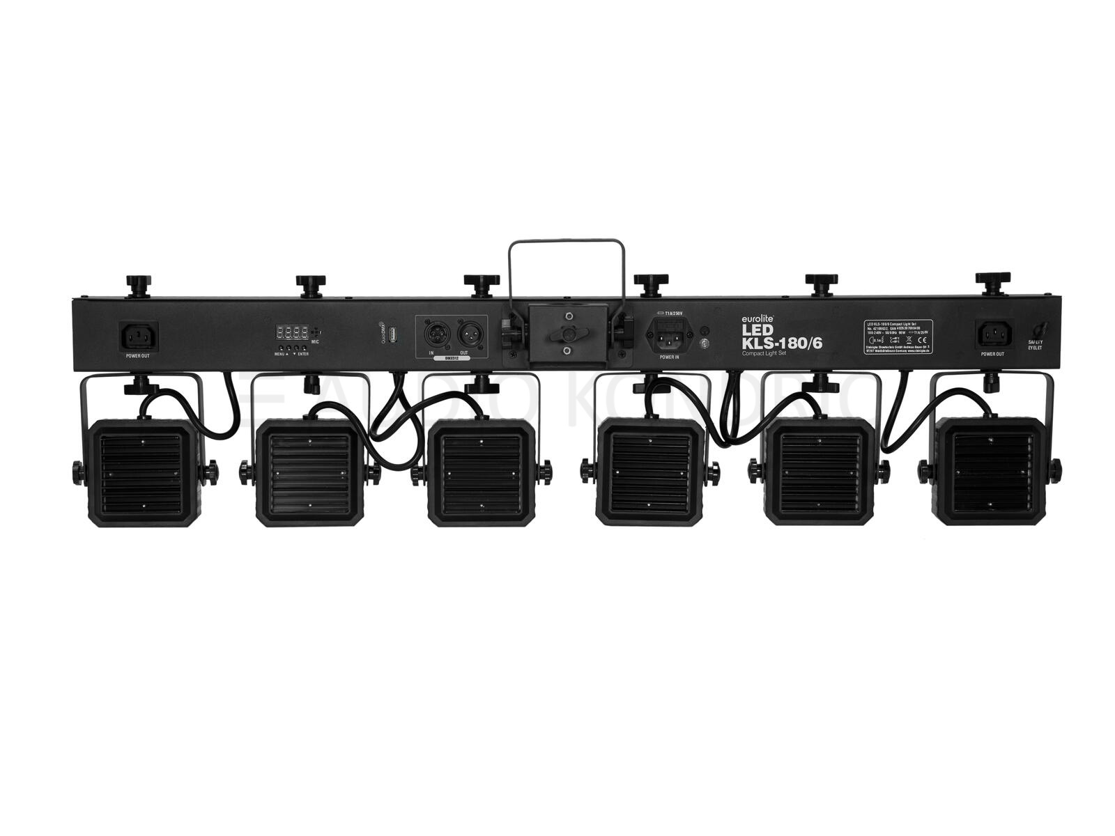 EUROLITE LED KLS-180/6 kompaktni set z 6x RGBW lučmi in 6 strobe led - slika 3