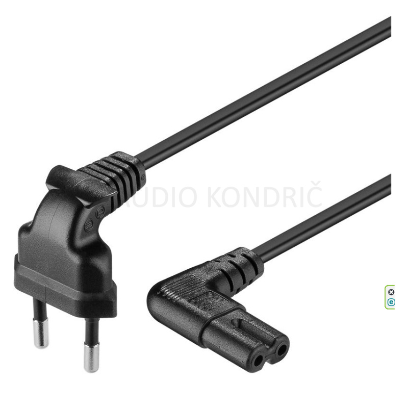 Napajalni kabel za klavirje ali napajalnike kotnik, 3m