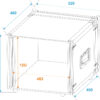 ROADINGER rack ohišje za efekte CO DD, 12U, globina 38 cm, črnomere