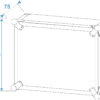 ROADINGER rack ohišje za efekte CO DD, 12U, globina 38 cm, črnomere2