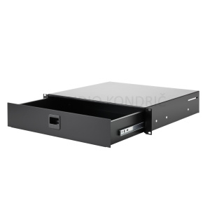 Izvlečni predal RACK DRAWER 02 ALU 19" 2 He višine