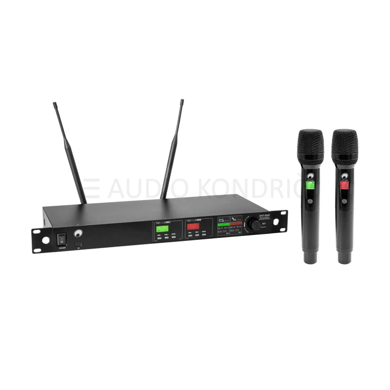 OMNITRONIC UHF-602 Dvojni ročni daljinski mikrofon splošno