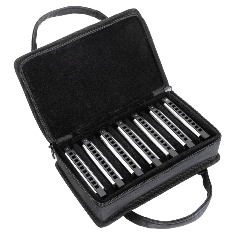 Classic Cantabile AHBS-7 Alabama Blues Harmonica – 7-delni set