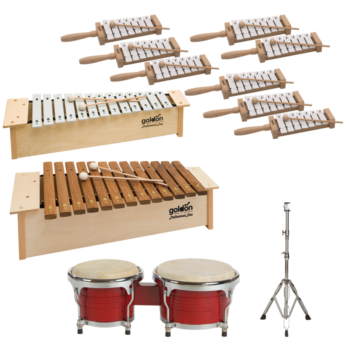 Goldon Orff set metalofonov in ksilofonov – razredni komplet, model 31720
