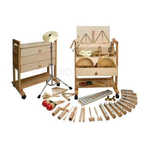Goldon Orff set metalofonov in tolkal na vozičku – razredni komplet, model 30610