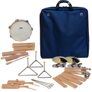Goldon Orff set tolkal v modri torbi – za skupine do 18 otrok, model 30300