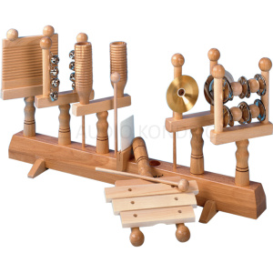 Goldon Orff večnamenski set tolkal na stojalu – komplet za ritem in zvočno raziskovanje, model 30190