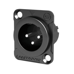 Seetronic XLR 3 pin vgradna vtičnica, moška