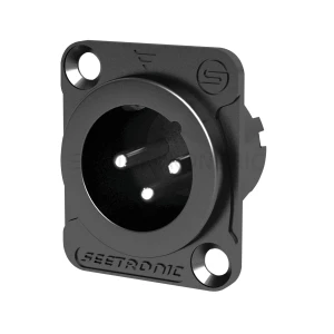 Seetronic XLR 3 pin vgradna vtičnica, moška