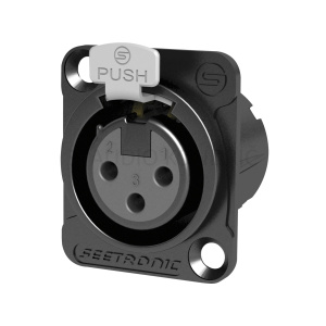 Seetronic XLR 3 pin vgradna vtičnica, ženska