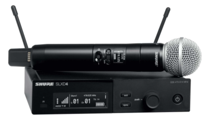 Shure SLXD24E/SM58, Digitalni ročni daljinski mikrofon