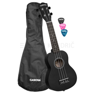 Ukulele CASHA sopran - Linden Black
