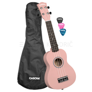 Ukulele CASHA sopran - Linden Pink