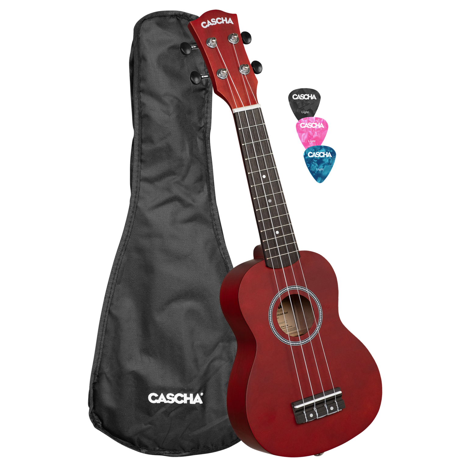 Ukulele CASHA sopran - Linden Red