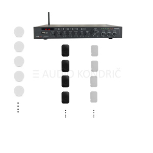 SET Kompletno ozvočenje restavracija 3 zone 1