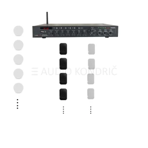 SET Kompletno ozvočenje restavracija 3 zone 1