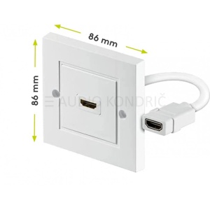 HDMI vtičnica zidna enojna