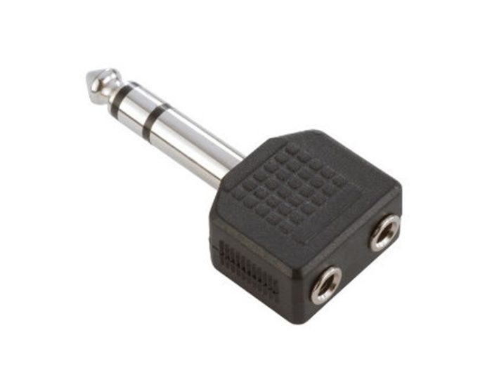 Y Adapter Adam Hall 7545 2 x Jack stereo ženski 3,5mm Jack stereo moški 6,3mm