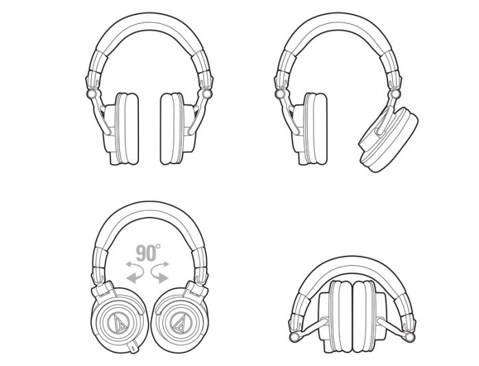 Profesionalne studijske slušalke Audio-Technica ATH-M50X