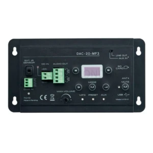 DAC-20-MP3 predvajalnik, FM tuner, Ojačevalnik